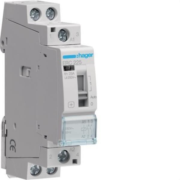 HAGER ERC225 Contactor manual 25A 2NA 230V