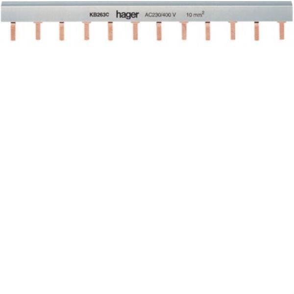 HAGER KB263C Puente de unión bipolar con 24 módulos