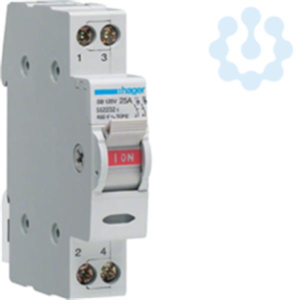 HAGER SB125 INTERRUPTOR CORTE UNIPOLAR SB 25A 250V