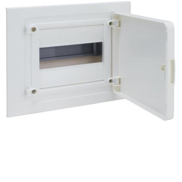 HAGER VF108PEB Caja empotrar golf VF con 1 fila 8 módulos puerta opaca blanca