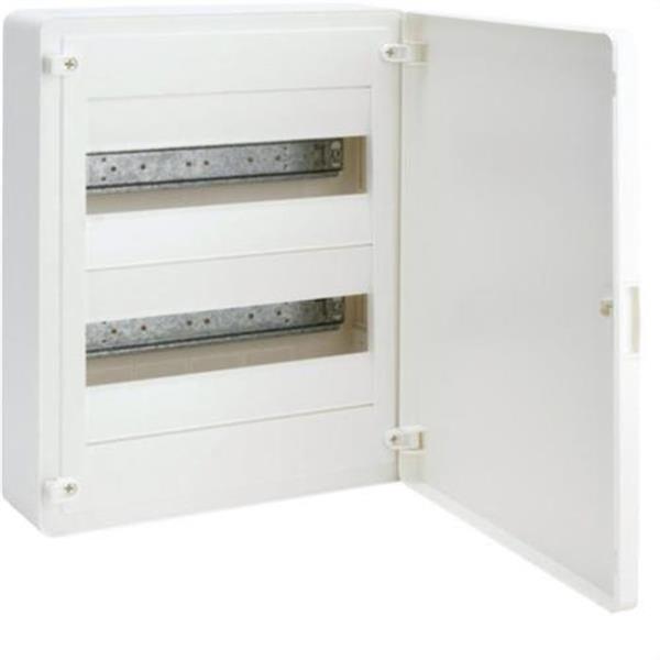 HAGER VS212PE Caja de superficie golf VF con 2 filas 24 módulos opaca blanca+regleta