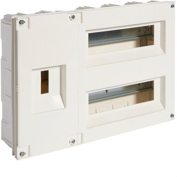 HAGER VX24C Caja empotrar con 1 módulo ICP+24 módulos PIA talla 40 2 filas RU 1407D