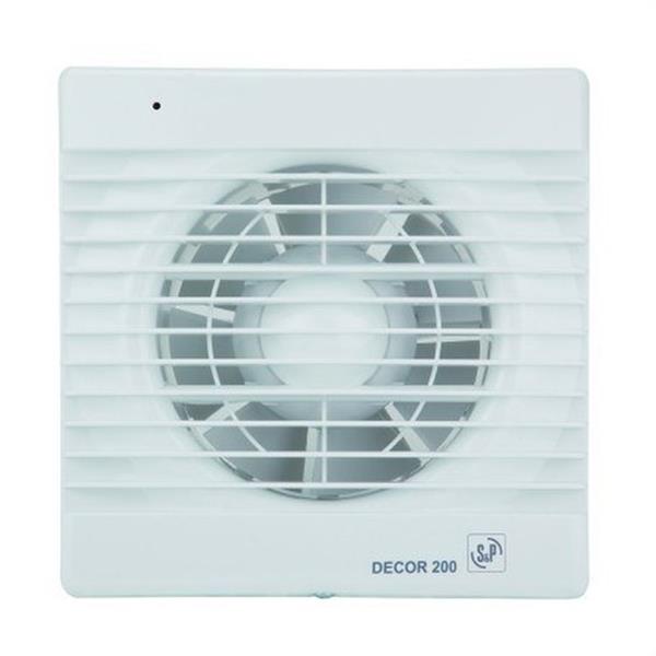 S & P 5210100300 Extractor baño/aseo DECOR-200C 2500rpm 20W