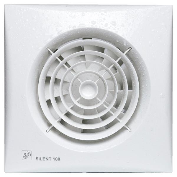S & P 5210408000 Extractor baño SILENT-100-CZ-12V 8W 2100rpm
