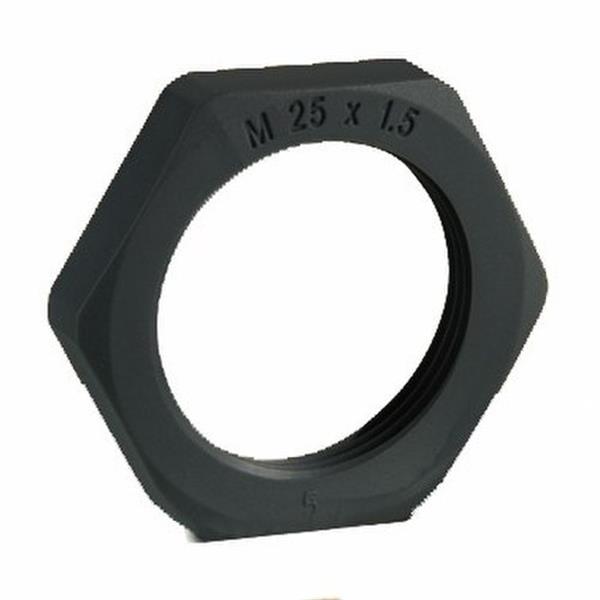 INTERFLEX 263247 Tuerca M32x1,5PA negro RAL 9005