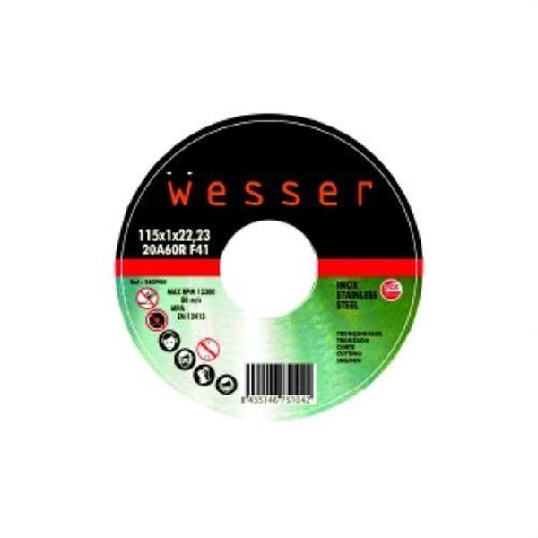 ASEIN 280900 *DISCOS ABRASIVO CORTE INOX  FINO 115x1x22,2