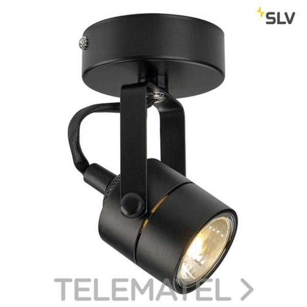 SLV 132020 Luminaria pared/techo SPOT79 GU10 50W+accesorio negro
