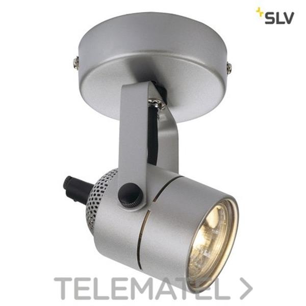 SLV 132024 Luminaria pared/techo SPOT79 GU10 50W+accesorio plata