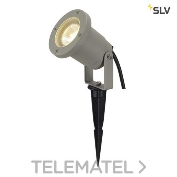 SLV 227419 Proyector NAUTILUS SPIKE GU10 35W cable 3m gris