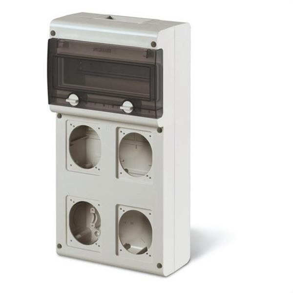 SCAME 632.4500-000 Cuadro de distribución ciega BLOCK IP66 10 módulo
