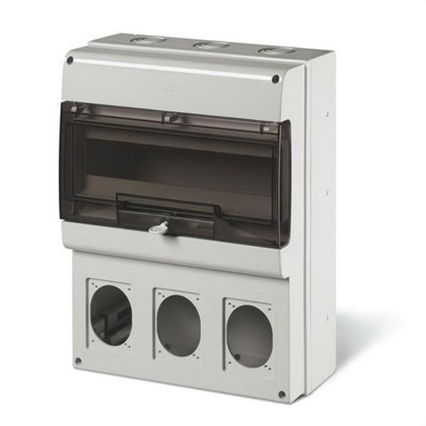 SCAME 672.4316 Combinación con tapa para Serie IEC/EUREKA 3 + 16 módulos DIN
