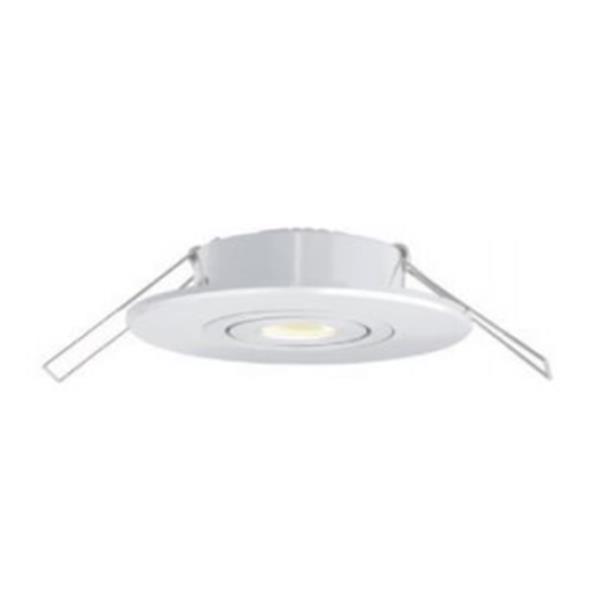 LUMOLUCE L05300R1W Luminaria chapa redondo para 1 módulo diámetro 80mm blanco