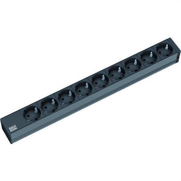 BACHMANN 333506 Base 19" 9 tomas SCHUKO 438,5mm negro