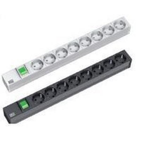 BACHMANN 3335382 Regleta 19" 1U 9xSCHUKO con protección