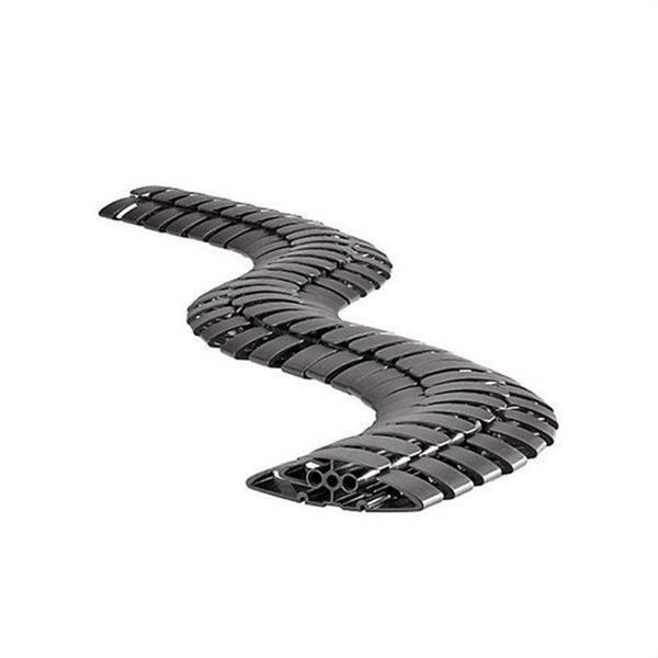 BACHMANN 930032 Pasacables suelo PRO polipropileno 90x24mm negro