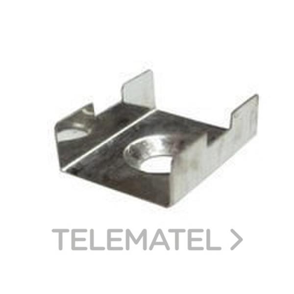 LUZ NEGRA 20.001 Grapa para perfil MILANO acero cromo