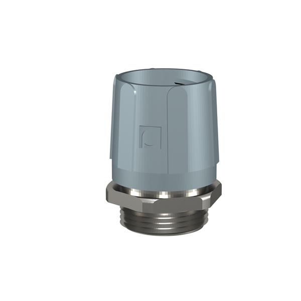 PEMSA 35021320 Racor RGM giratorio, con cubierta de poliamida y casquillo interior metálico para montaje d