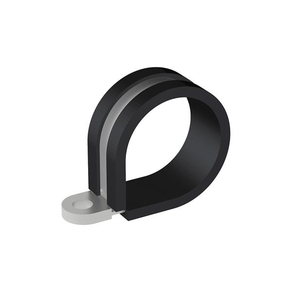 PEMSA 39095500 Abrazadera para fijación de tubos flexibles en acero, DN23.