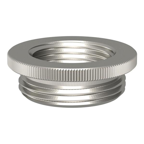 PEMSA 42002520 Reductor metálico para rosca, M25/M20, de latón niquelado, para roscas de racores y prensae