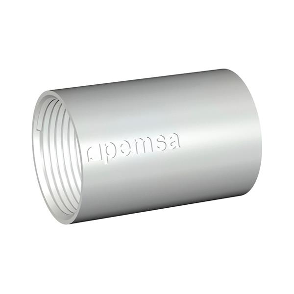 PEMSA 55004016 Manguito roscado para la conexión de tubos RR, M16 acabado electrocincado EZ.