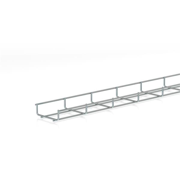 PEMSA 60211100 Bandeja de rejilla Rejiband altura 35 mm y ancho 100 mm con borde de seguridad, en acero, a