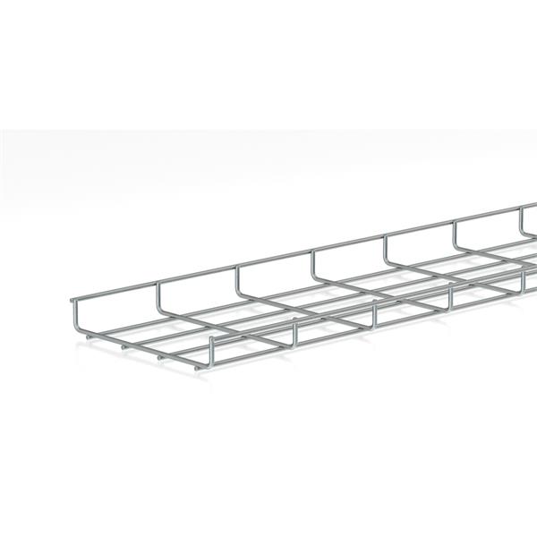 PEMSA 60211200 Bandeja de rejilla Rejiband altura 35 mm y ancho 200 mm con borde de seguridad, en acero, a