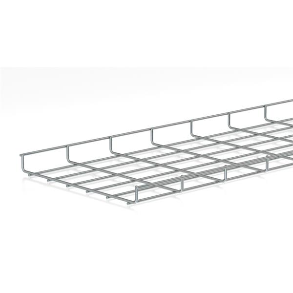PEMSA 60211300 Bandeja de rejilla Rejiband altura 35 mm y ancho 300 mm con borde de seguridad, en acero, a