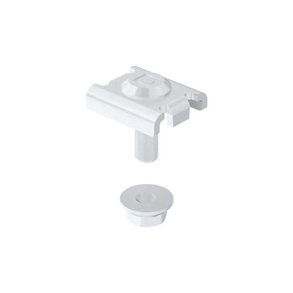 PEMSA 64010060 Fijación para la unión de soportes a la bandeja Rejiband M 6x20, en acero, acabado electroc