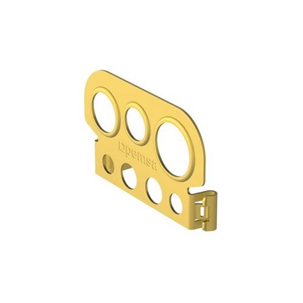 PEMSA 67020040 Salida de tubo para la conexión de racores y salida de cableados, en acero, acabado bicroma