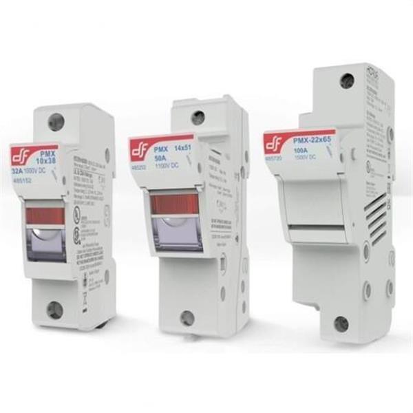 DF 485151 *BASE PORTAFUSIBLE PMX 10x38 2 POLOS 2 MODULOS SIN INDICADOR CORRIENTE CONTINUA