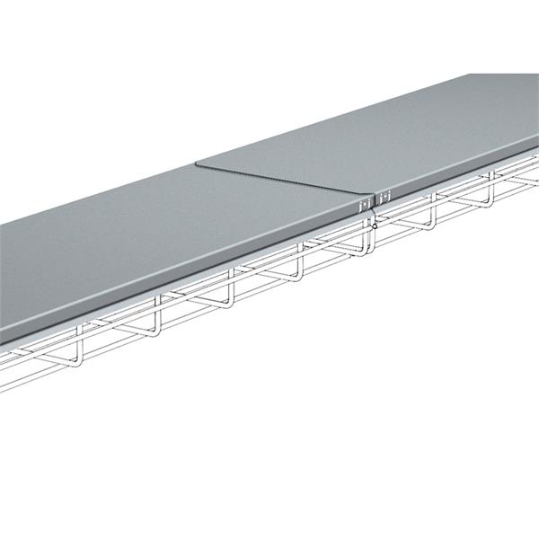 PEMSA 73021600 Tapa recta para cubrir tramos de bandejas, ancho 600 mm, en acero, acabado sendzimir PG