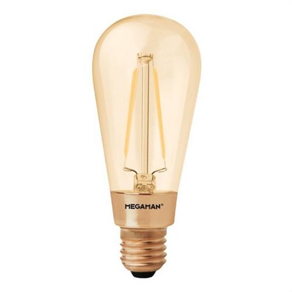 MEGAMAN 43151 Lámpara EDISON FILAMENT GOLDEN led 3W 2200K
