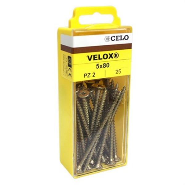 CELO 4B3540VLOX Juego de tornillos madera VELOX 3,5x40 bicromatado (90 unidades)