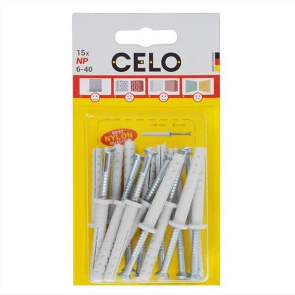 CELO 5640NP15 Taco golpe NP diámetro 6x40mm en blíster (15u)