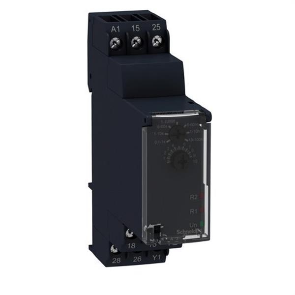SCHNEIDER ELECTRIC RE22R2AMU Temporizador trabajo 2CO 24-240V AC/DC