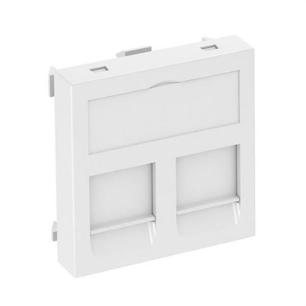 OBO-BETTERMANN 6119214 Marco para módulo conexión tipo-C 45x45mm PC blanco