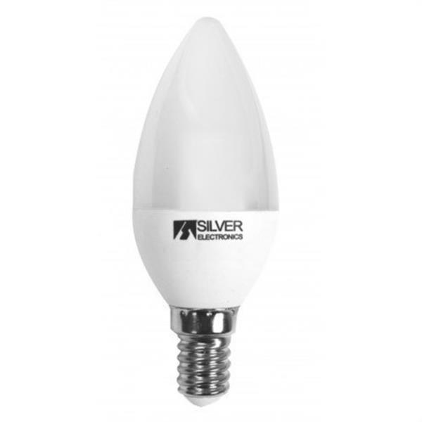 SILVER ELECTRONICS 971514 Led vela regulable 5W E14 5000K 350lm 270°