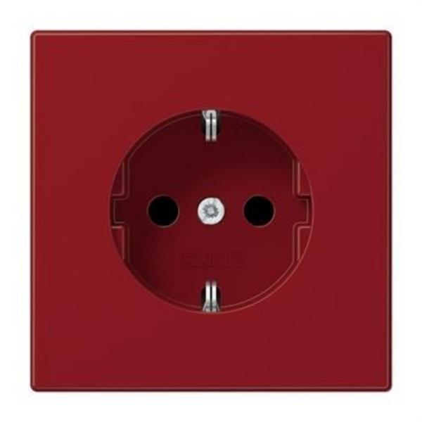 JUNG LS1520BFKIRT Enchufe SCHUKO® protección contacto LS rojo