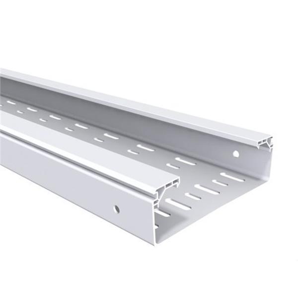 BASOR 210070 Bandeja perforada BPE 60x100mm PVC UVM1 exterior resistente UV RAL 7035