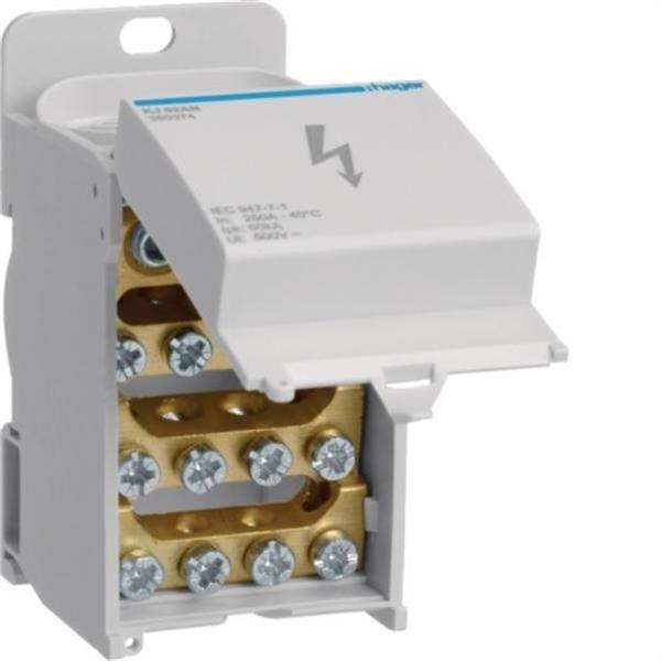 HAGER KJ02AN Bloque de conexión 1P 250A 1x95/1x35/8x16/4x10