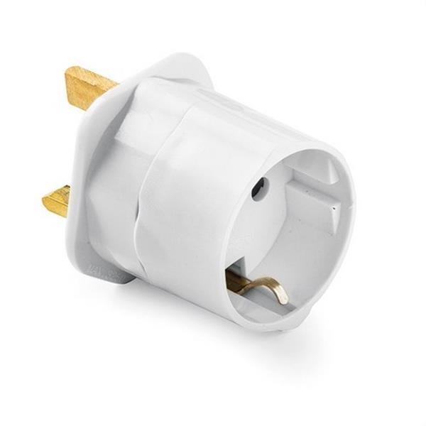 FAMATEL 1407 Adaptador inglés/europeo 10A 250V diámetro 4