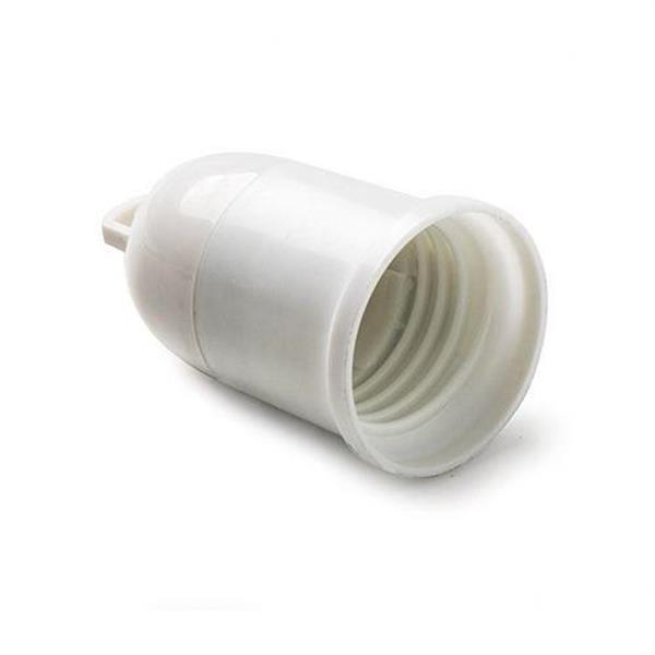 FAMATEL 175 Portalámparas provisional para obra con sujeción cable de color blanco