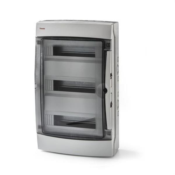 FAMATEL 3942-T Caja ICP-65 42 elementos con puerta transparente