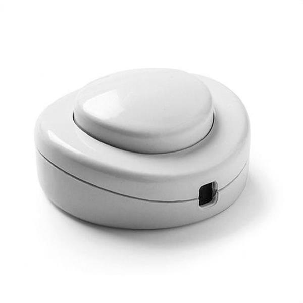 FAMATEL 4405 Interruptor de pie 2A 250V de color blanco