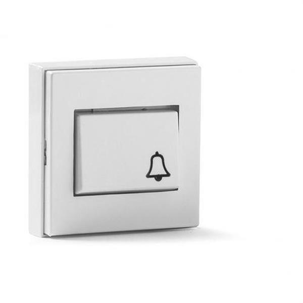 FAMATEL 5010-B Interruptor pulsador superficie 10A-250V de color blanco nieve