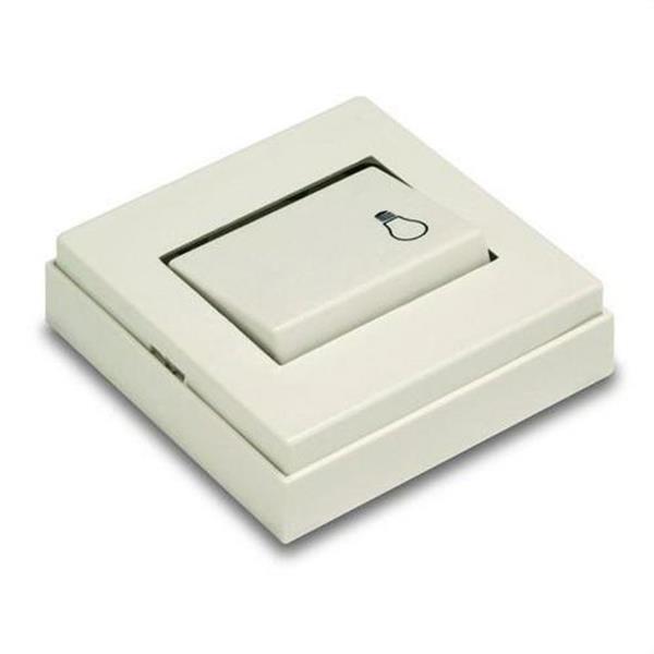 FAMATEL 5011-B Interruptor pulsador luz 10A-250V de color blanco nieve