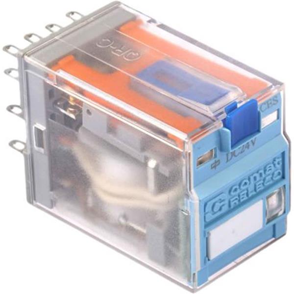 RELECO C9-A41X/DC24V Relé miniatura 4 contactos estándar 24V CC LED
