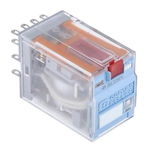 RELECO C9-A41X/AC230V Relé miniatura 4 contactos estándar 240V CA LED