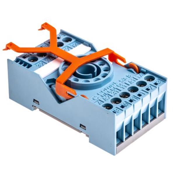 RELECO S3-B Base panel/riel din conexión delantera 3P un nivel 10A 250V para borna