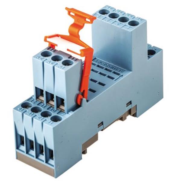RELECO S9-M Base panel/riel din conexión delantera 4P dos niveles 6A 250A para bobina